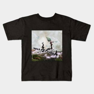 Dancing on a piano Kids T-Shirt